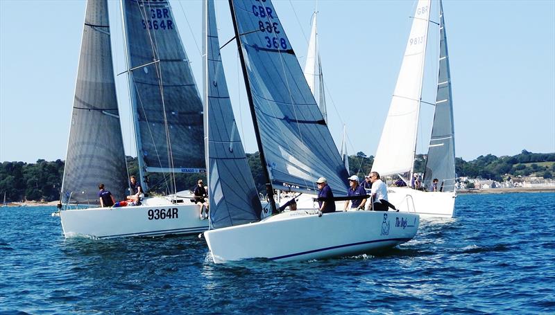 Jai Ho and The Dog's ........! Carey Olsen Jersey Regatta photo copyright Simon Ropert taken at Royal Channel Islands Yacht Club and featuring the  class