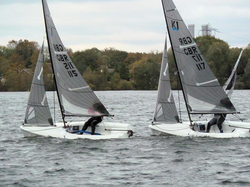 K1s at Broxbourne photo copyright Siobhan Laming taken at Broxbourne Sailing Club and featuring the K1 class