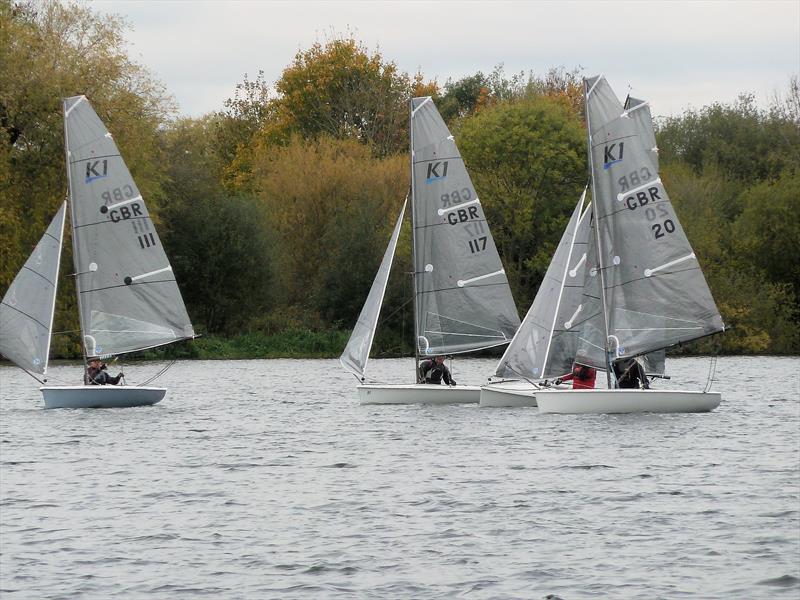 K1s at Broxbourne photo copyright Siobhan Laming taken at Broxbourne Sailing Club and featuring the K1 class