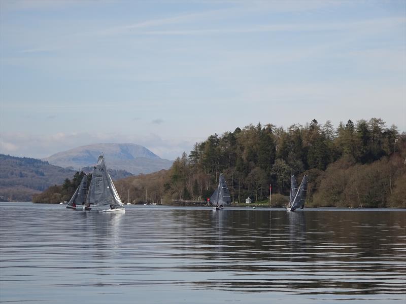 Drifting during the South Windermere K1 Open photo copyright Mark Fearnley taken at South Windermere Sailing Club and featuring the K1 class