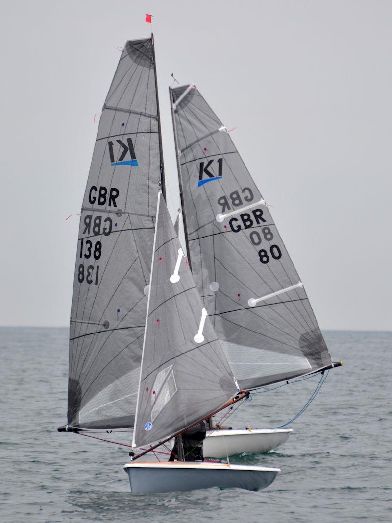 Andrew Snell (138) and Paul Smalley (80) fight for the K1 National Championships in Torbay photo copyright Jean Border / www.borderphotos2010.com taken at Royal Torbay Yacht Club and featuring the K1 class