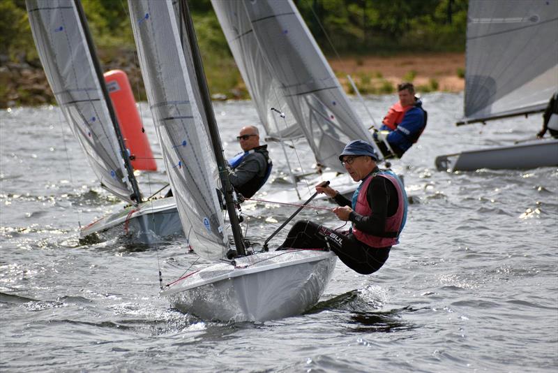 Andrew Wilson, Graham Butler, followed by Martyn Emerson - K1 Inland Championship at Burton photo copyright Ian Duke taken at Burton Sailing Club and featuring the K1 class