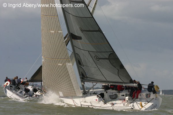 Action from the Ker 11.3 nationals in the Solent photo copyright Ingrid Abery / www.hotcapers.com taken at Royal Thames Yacht Club and featuring the Ker 11.3 class