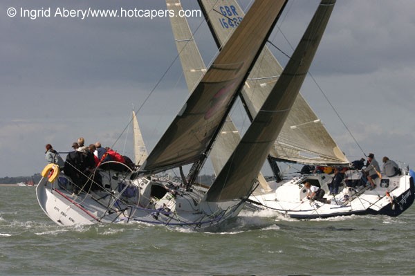 Action from the Ker 11.3 nationals in the Solent photo copyright Ingrid Abery / www.hotcapers.com taken at Royal Thames Yacht Club and featuring the Ker 11.3 class