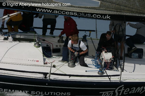 Action from the Ker 11.3 nationals in the Solent photo copyright Ingrid Abery / www.hotcapers.com taken at Royal Thames Yacht Club and featuring the Ker 11.3 class