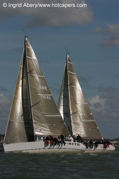 Action from the Ker 11.3 nationals in the Solent photo copyright Ingrid Abery / www.hotcapers.com taken at Royal Thames Yacht Club and featuring the Ker 11.3 class