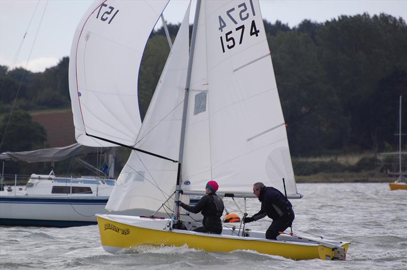 Exciting breezes for the Kestrel fleet at Harwich photo copyright Paul Jarvey taken at Royal Harwich Yacht Club and featuring the Kestrel class