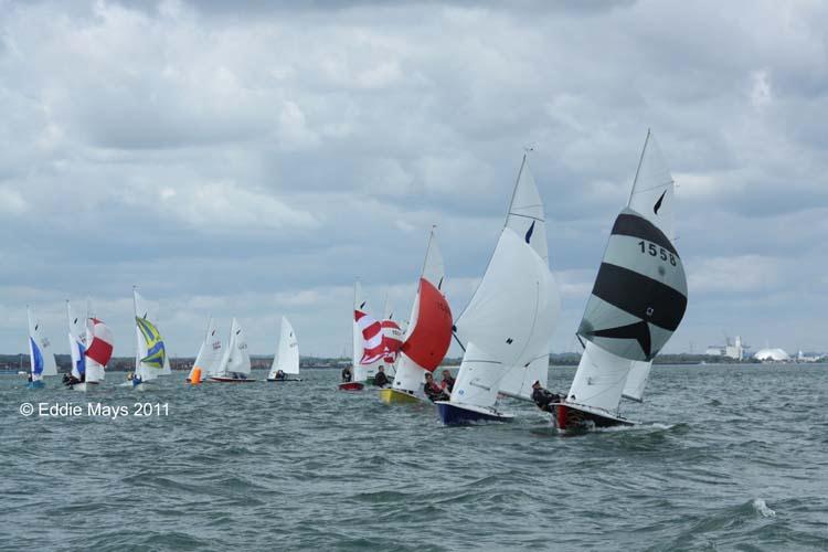 Kestrel nationals at Netley photo copyright Eddie Mays taken at Netley Sailing Club and featuring the Kestrel class