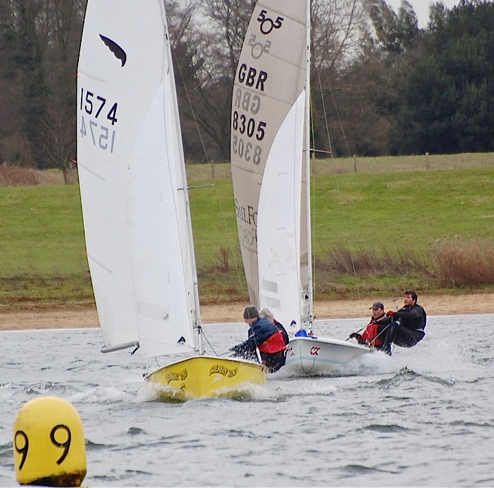 Alton Water Zhik / Seamark Nunn Frostbite Series day 5 photo copyright John Glasspool taken at Alton Water Sports Centre and featuring the Kestrel class