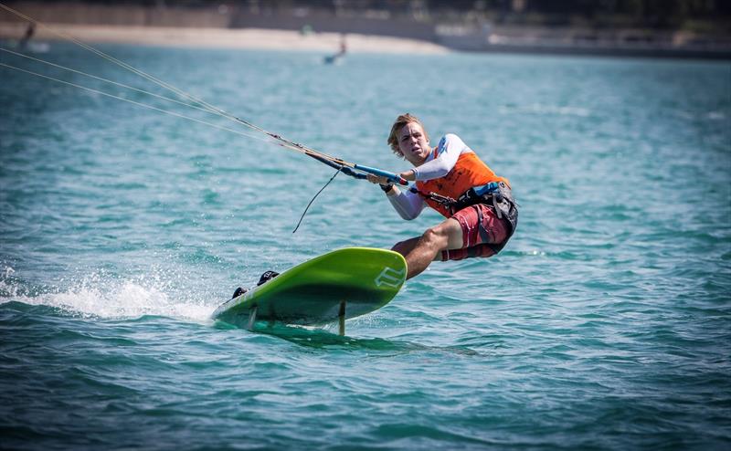 Oliver Bridge wins ISAF Sailing World Cup Final, Abu Dhabi  photo copyright Jesus Renedo / Sailing Energy / ISAF taken at Abu Dhabi Sailing & Yacht Club and featuring the Kiteboarding class