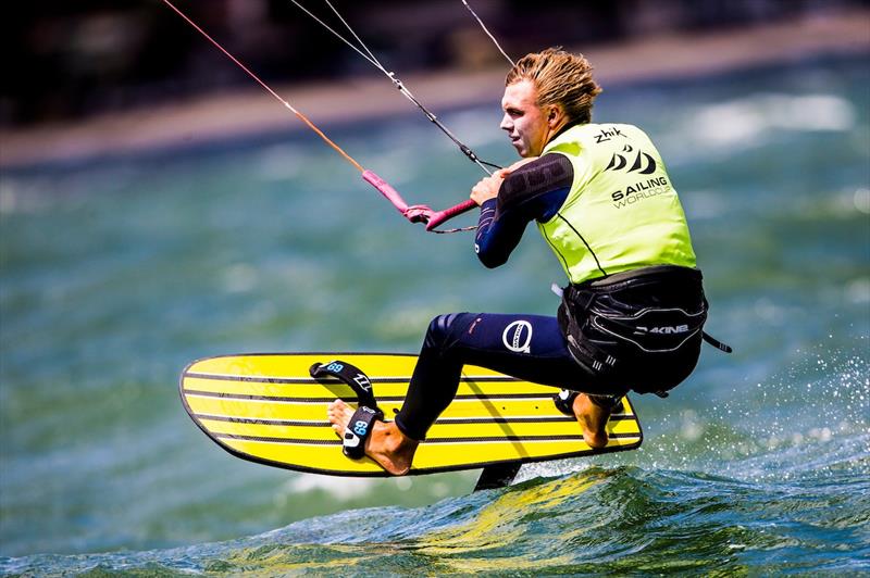 Oliver Bridge on day 3 of the Sailing World Cup Final - photo © Pedro Martinez / Sailing Energy / World Sailing