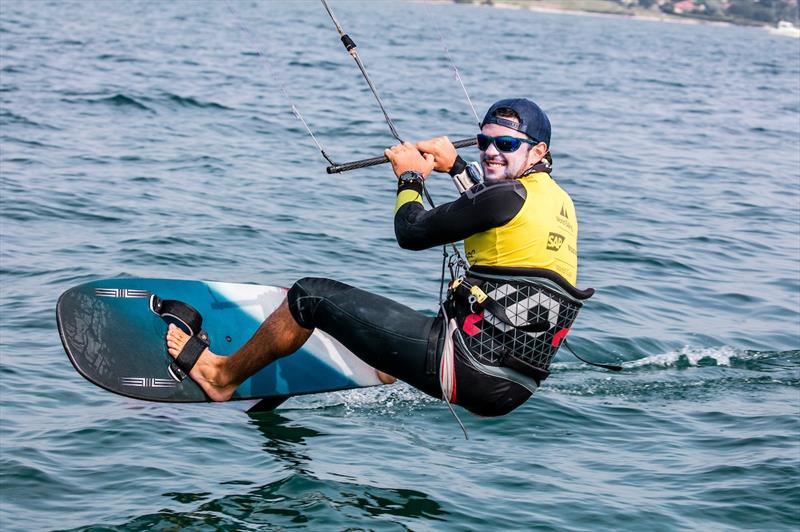 Nico Parlier dominated the Foiling Kiteboarding on day 5 of the World Cup Series Final in Santander photo copyright Jesus Renedo / Sailing Energy / World Sailing taken at  and featuring the Kiteboarding class