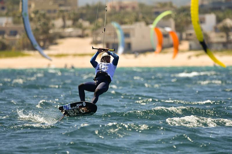 Florian Gruber tacks onto starboard on the top layline - photo © Santiagro Grimm