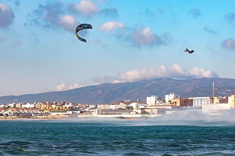 Big promises - Aaron Hadlow in Tarifa photo copyright Toby Bromwich taken at  and featuring the Kiteboarding class