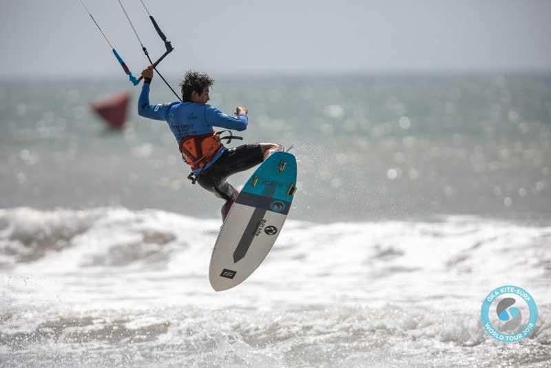 Pedro Matos adding some freestyle fire to his riding photo copyright Ydwer van der Heide taken at  and featuring the Kiteboarding class