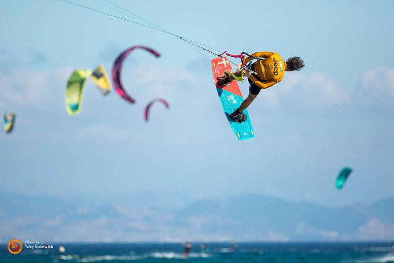 17 year-old Swiss Maxime Chabloz, new school power photo copyright Toby Bromwich taken at  and featuring the Kiteboarding class