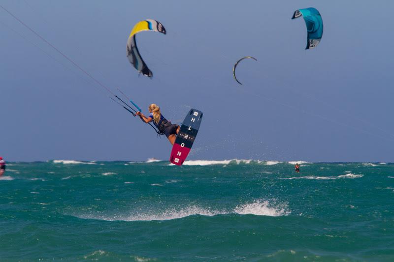 Hannah's blind judge was clean – but Pippa had the upper hand when it came to height photo copyright Event Media taken at  and featuring the Kiteboarding class