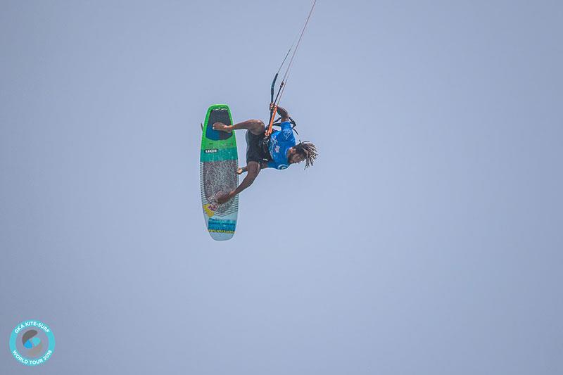 AIRton going huge in his first heat on day two - 2018 KSWT Sotavento photo copyright Tom Brendt – Tillmann’s Team taken at  and featuring the Kiteboarding class