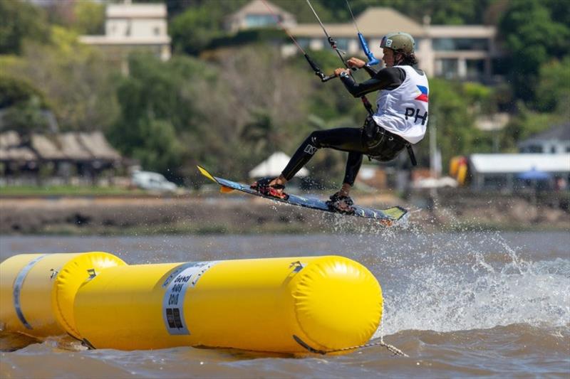 Christian Tio (PHI) - Day 1 - 2018 Youth Olympic Games Buenos Aires photo copyright Matias Capizzano / World Sailing taken at  and featuring the Kiteboarding class