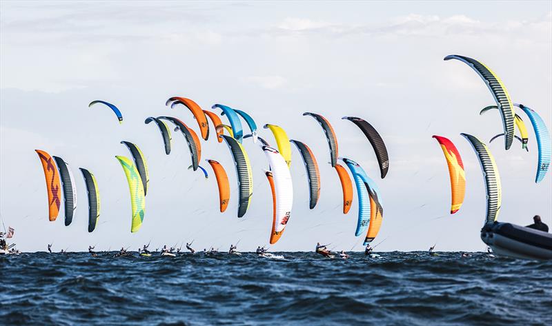 2018 KiteFoil World Series Italy - Day 1 photo copyright Alex Schwarz taken at  and featuring the Kiteboarding class