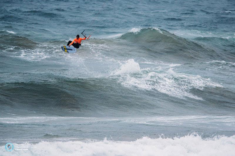 Pedro Matos sends it off the lip - GKA Kite-Surf World Tour Torquay, Round 7, Day 3 photo copyright Ydwer van der Heide taken at  and featuring the Kiteboarding class