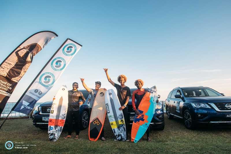 Winning Men - 2018 GKA Kite-Surf World Tour Torquay - Day 4 photo copyright Ydwer van der Heide taken at  and featuring the Kiteboarding class