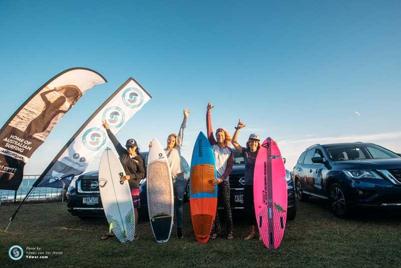 Winning Women - 2018 GKA Kite-Surf World Tour Torquay - Day 4 photo copyright Ydwer van der Heide taken at  and featuring the Kiteboarding class