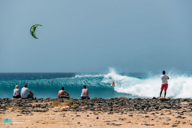 Mitu exits the green room - GKA Kite-Surf World Cup Cabo Verde, Day 2 - photo © Ydwer van der Heide