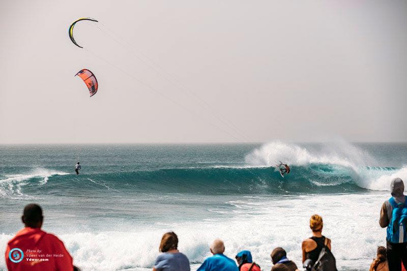 Reece Myerscough off the top - GKA Kite-Surf World Cup Cabo Verde, Day 3 photo copyright Ydwer van der Heide taken at  and featuring the Kiteboarding class