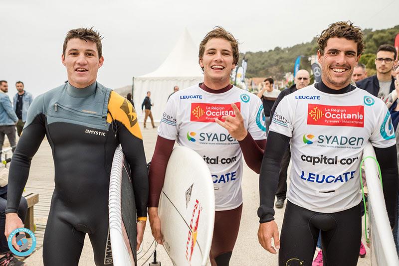 Freestyle kiters turned surfers, French crew: Arthur Guillebert, Louka Pitot and Paul Serin - photo © Svetlana Romantsova