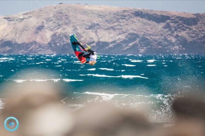 Liam Whaley was one of the only riders routinely adding in grabs for added style points - GKA Gran Canaria photo copyright Svetlana Romantsova taken at  and featuring the Kiteboarding class