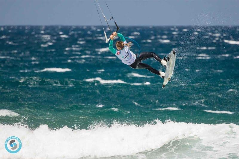 Therese in women's round one - GKA Gran Canaria photo copyright Svetlana Romantsova taken at  and featuring the Kiteboarding class