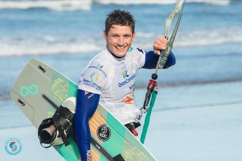 Arthur Guillebert - good to go! - 2019 GKA Freestyle World Cup Gran Canaria photo copyright Svetlana Romantsova taken at  and featuring the Kiteboarding class