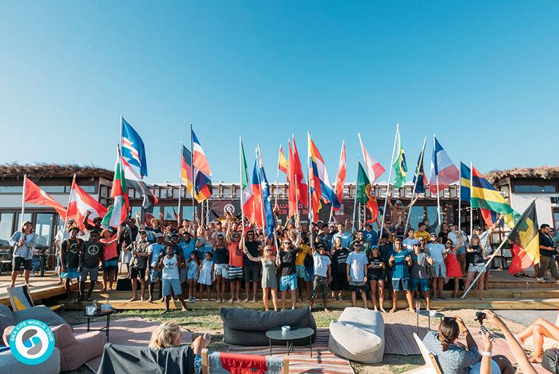 Official opening ceremony at Bibo Beach Club, at the spot - 2019 GKA Kite World Cup Tarifa photo copyright Ydwer van der Heid taken at  and featuring the Kiteboarding class