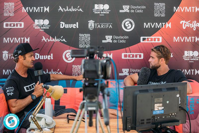 Live legend - Jaime Herraiz interviewed by Jo Ciastula on the stream photo copyright Ydwer van der Heide taken at  and featuring the Kiteboarding class