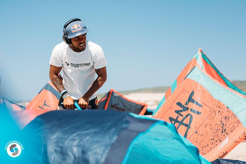AIRton - first to rig up, ready to blow up - GKA Kite World Cup Tarifa 2019 photo copyright Ydwer van der Heide taken at  and featuring the Kiteboarding class