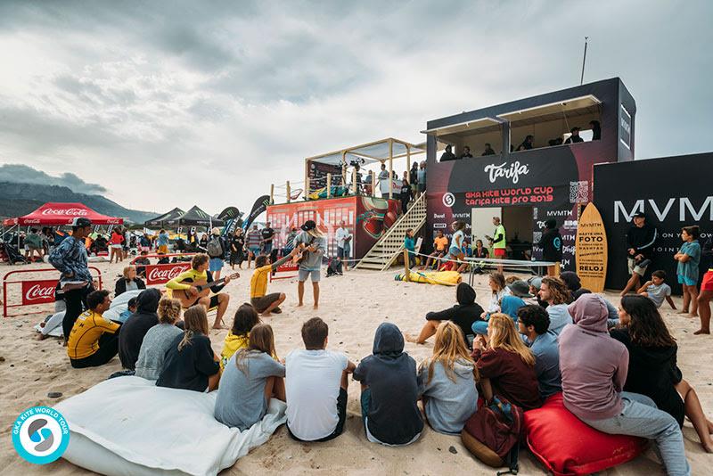 Guitars sang under heavy skies - GKA Kite World Cup Tarifa 2019 - photo © Ydwer van der Heide