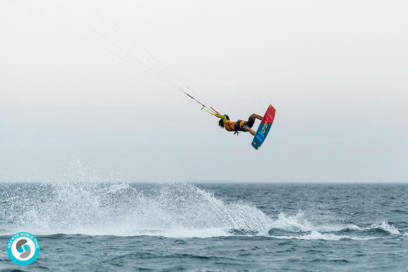 Maxime Chabloz finally emerged the victor of heat 4... which started yesterday  - GKA Kite World Cup Tarifa 2019 - photo © Ydwer van der Heide