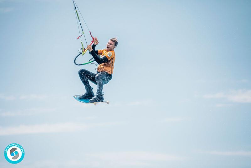 Local star Liam Whaley was looking good for a home town take down - GKA Kite World Cup Tarifa 2019 photo copyright Ydwer van der Heide taken at  and featuring the Kiteboarding class
