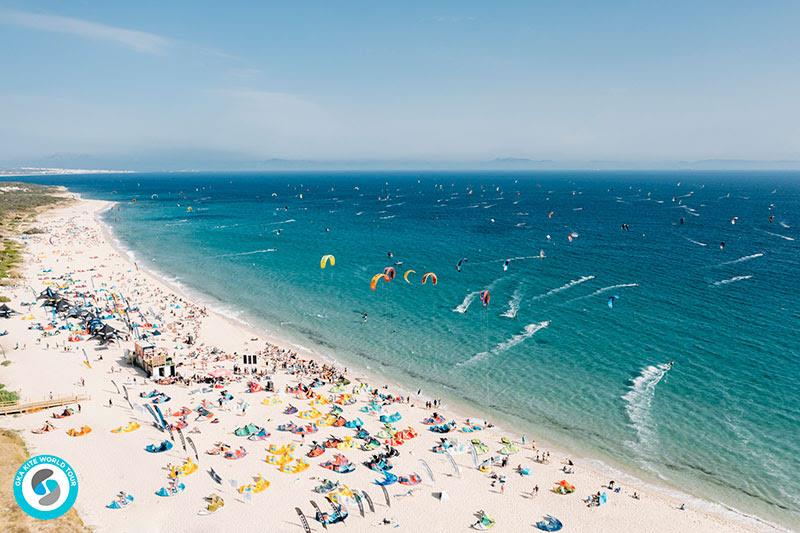 Smashing out heats on Sunday - GKA Kite World Cup Tarifa 2019 photo copyright Ydwer van der Heide taken at  and featuring the Kiteboarding class