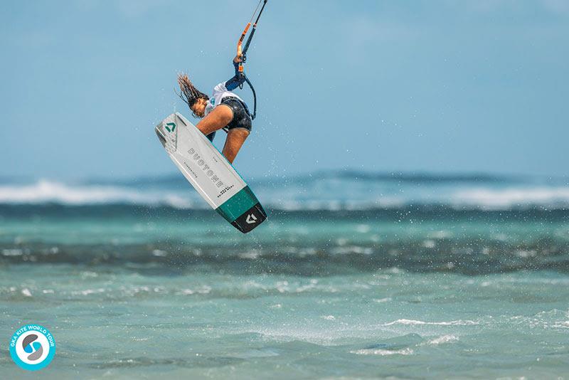 Mikaili made it... eventually, and with only three tricks counting, not four! - 2019 GKA Kite World Cup Mauritius, day 4 photo copyright Ydwer van der Heide taken at  and featuring the Kiteboarding class