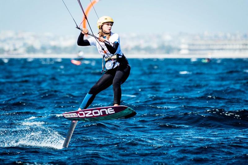 2019 KiteFoil World Series in Sardinia, Italy - Day 1 photo copyright IKA / Alex Schwarz taken at  and featuring the Kiteboarding class