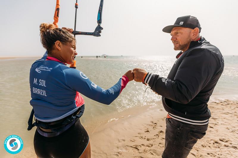 Mission complete. Everyone knows that with one more event to come, this was a crushing win - GKA Kite World Cup Dakhla, Day 3 photo copyright Ydwer van der Heide taken at  and featuring the Kiteboarding class