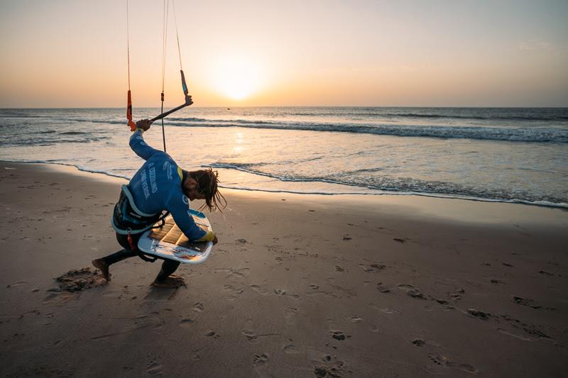 Airton was exhausted on Saturday night and relieved of the break... - GKA Kite World Cup Dakhla, Day 10 photo copyright Ydwer van der Heide taken at  and featuring the Kiteboarding class