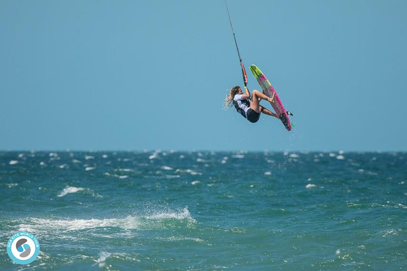Carla - always up for the fight - GKA Kite-Surf World Cup Prea day 2 - photo © Svetlana Romantsova
