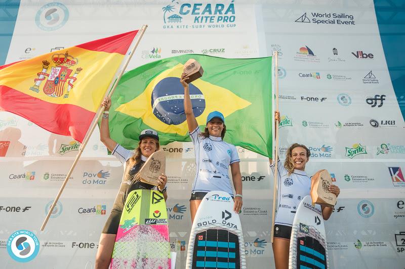 Podium - GKA Kite-Surf World Cup 2019 photo copyright Svetlana Romantsov taken at  and featuring the Kiteboarding class