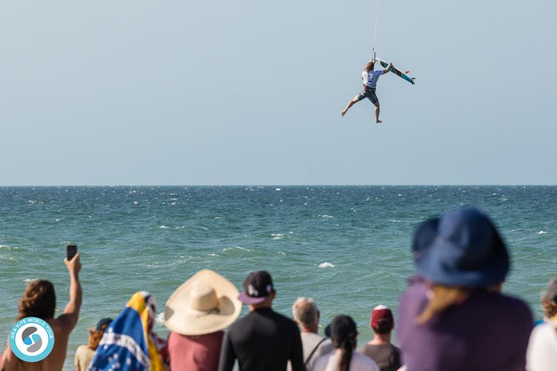 Carew flew, but not quite as high as usual - GKA Kite-Surf World Cup 2019 photo copyright Svetlana Romantsov taken at  and featuring the Kiteboarding class