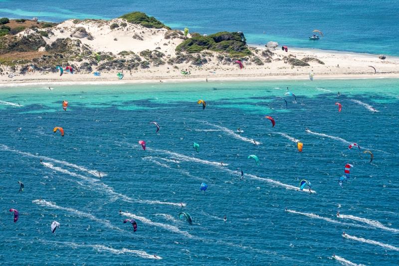 2019 Red Bull Lighthouse to Leighton Kiteboard Race photo copyright Peta North Aerial Photography taken at  and featuring the Kiteboarding class