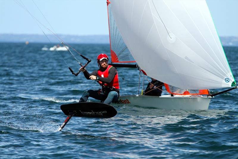 Kite Foilers at Sail Sandy 2019 photo copyright Nicholas Duell taken at Australian Sailing and featuring the Kiteboarding class