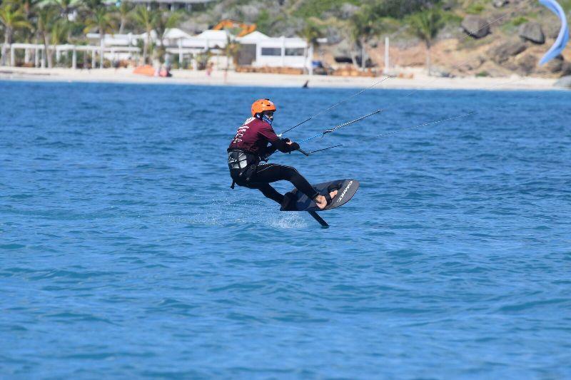 Tiger Tyson - overall winner of the Kitefoil Pro Class - 2020 Caribbean Foiling Championships photo copyright Caribbean Foiling Championships taken at  and featuring the Kiteboarding class